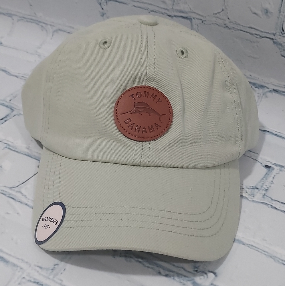 Tommy Bahama Womans "Tip Your Cap" Baja Margarita Cocktail Hat Green Stained